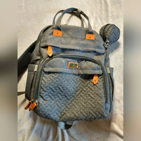 USED Babbleroo Diaper Bag - Picture 1 of 16